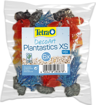Tetra DecoArt Plant XS Mix Refil Растение пластиковое мини  6см разноцветное (6шт)